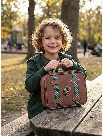 Sac à lunch effet coffre vintage isotherme serpentard harry potter