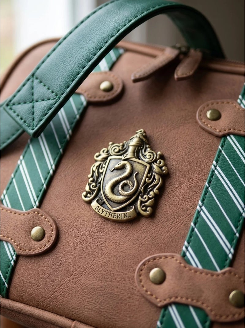 Sac à lunch effet coffre vintage isotherme serpentard harry potter Vert - Kiabi