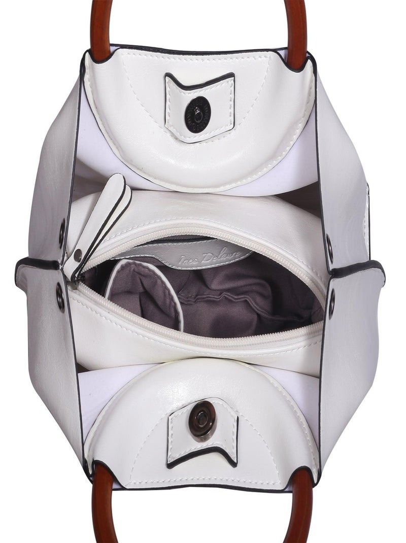 Sac à main  AUGAN Blanc - Kiabi