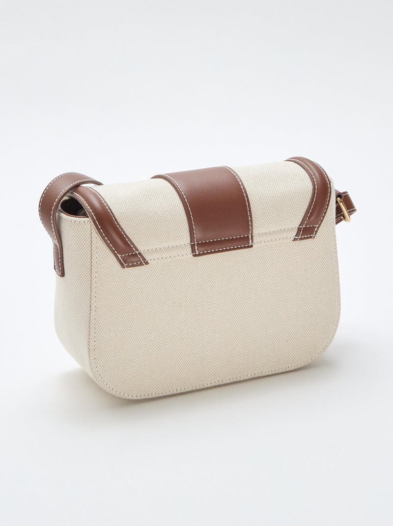Sac à main avec bandoulière Beige - Kiabi