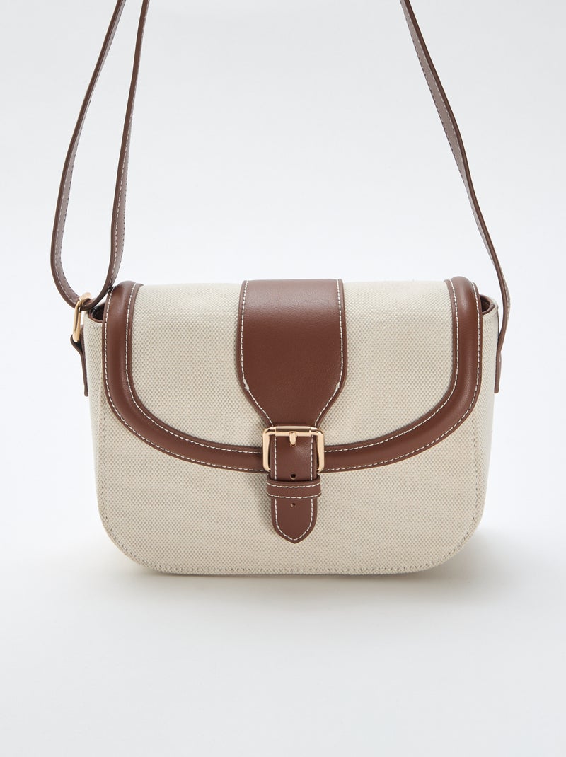 Sac à main avec bandoulière Beige - Kiabi