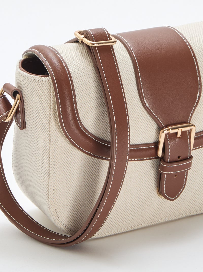 Sac à main avec bandoulière Beige - Kiabi