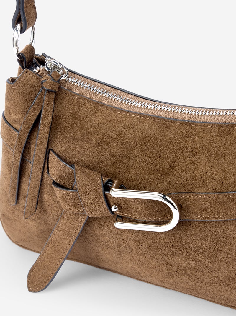 Sac à main avec bandoulière réglable Kaki - Kiabi