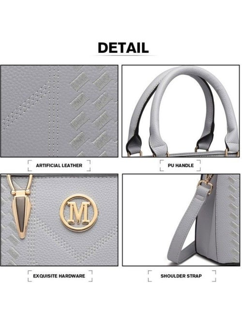Sac à main bandoulière simili cuir galet logo m - miss lulu - Kiabi Sac à main bandoulière simili cuir galet logo m - miss lulu - Kiabi