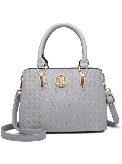 Sac à main bandoulière simili cuir grain galet logo m - miss lulu - Kiabi Sac à main bandoulière simili cuir grain galet logo m - miss lulu - Kiabi