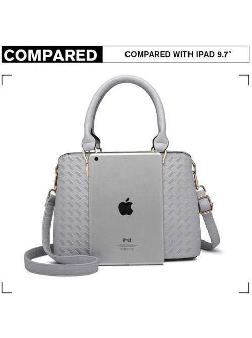 Sac à main bandoulière simili cuir grain galet logo m - miss lulu - Kiabi Sac à main bandoulière simili cuir grain galet logo m - miss lulu - Kiabi