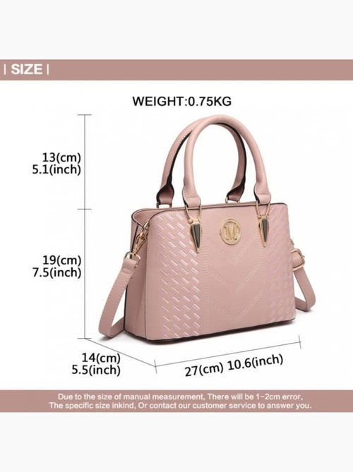 Sac à main bandoulière simili cuir grain galet logo m - miss lulu - Kiabi Sac à main bandoulière simili cuir grain galet logo m - miss lulu - Kiabi
