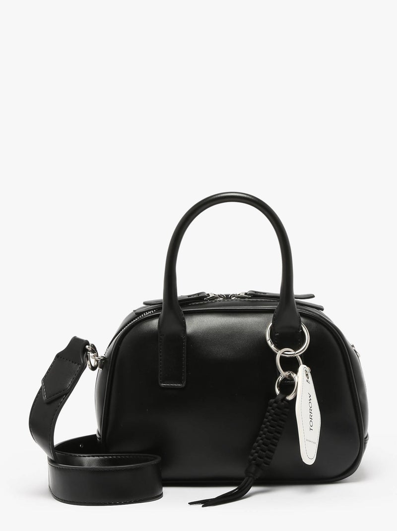 Sac À Main Born Torrow Toile Enduite Noir - Kiabi