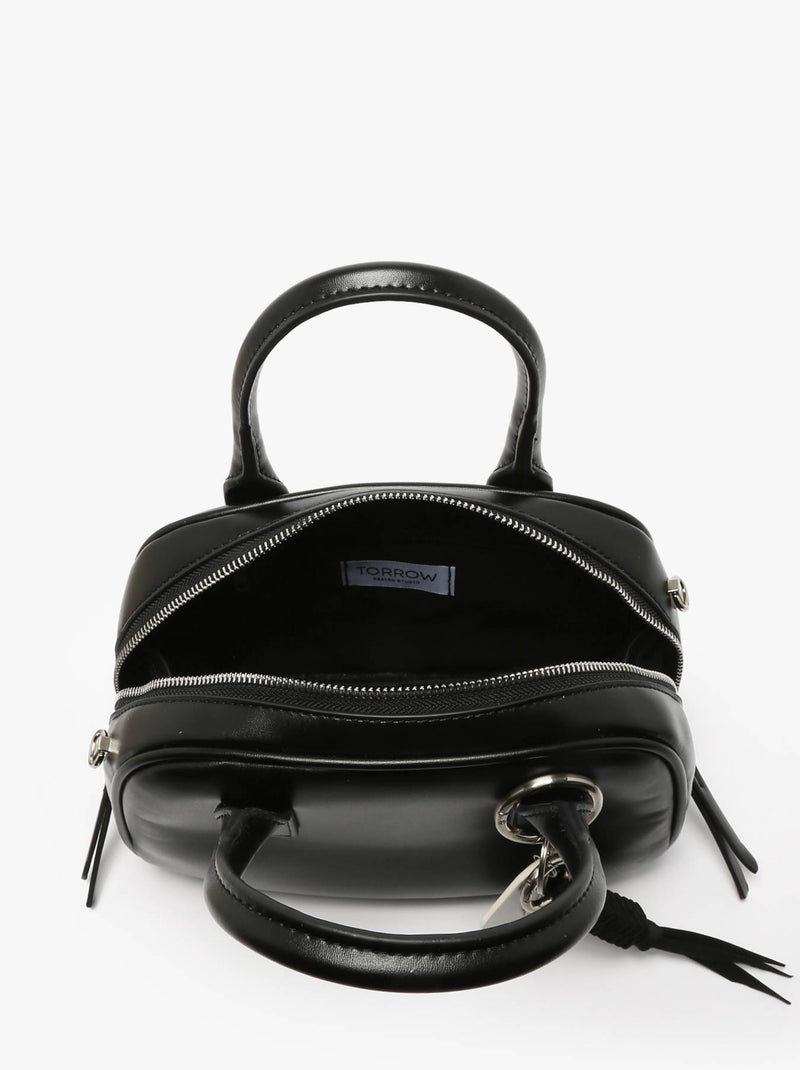 Sac À Main Born Torrow Toile Enduite Noir - Kiabi