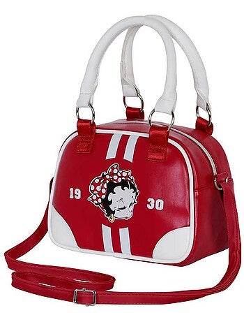 Sac à Main Bowling Fashion - Betty Boop Varsity - Bordeaux - Taille Unique