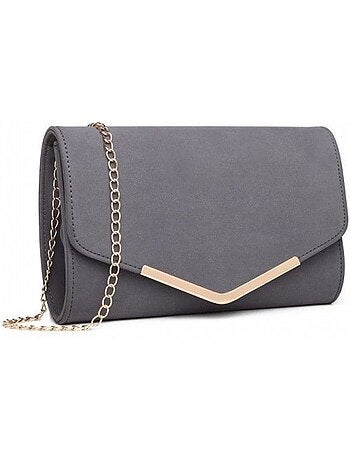 Sac à main chaîne amovible fermeture magnétique 25x6x15 cm - miss lulu