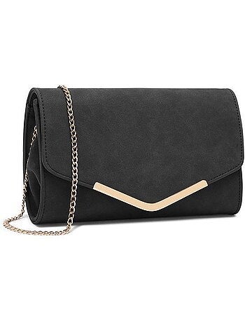 Sac à main chaîne amovible fermeture magnétique 25x6x15 cm - miss lulu