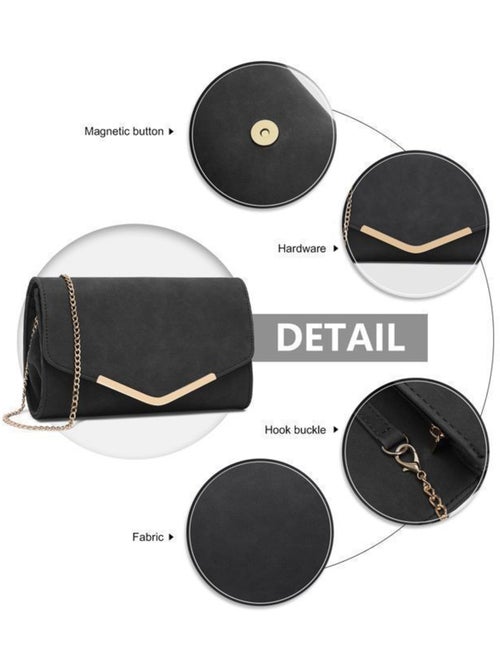 Sac à main chaîne amovible fermeture magnétique 25x6x15 cm - miss lulu - Kiabi Sac à main chaîne amovible fermeture magnétique 25x6x15 cm - miss lulu - Kiabi
