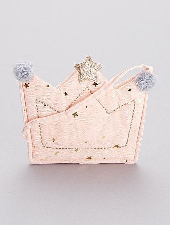 Sac à main 'couronne' en tissu pailleté