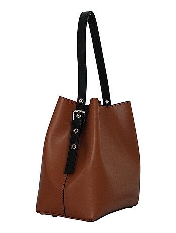 Sac à main cuir lisse italien