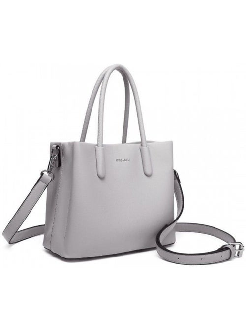 Sac à main cuir pu bandoulière détachable 24x10x19,5 cm - miss lulu - Kiabi Sac à main cuir pu bandoulière détachable 24x10x19,5 cm - miss lulu - Kiabi
