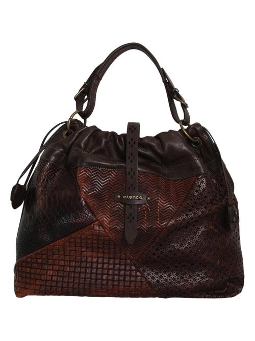 Sac à main cuir SAMANTHA - Kiabi