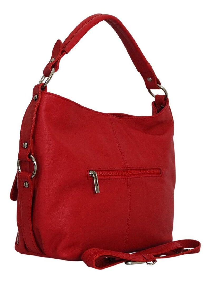 Sac à main cuir SWEETY Rouge - Kiabi