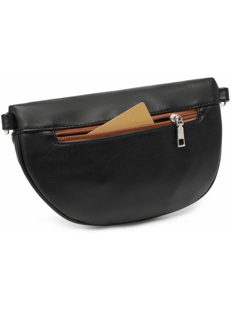 Sac à main design elegant cuir pu imperméable 24x9x15 cm - miss lulu Noir - Kiabi