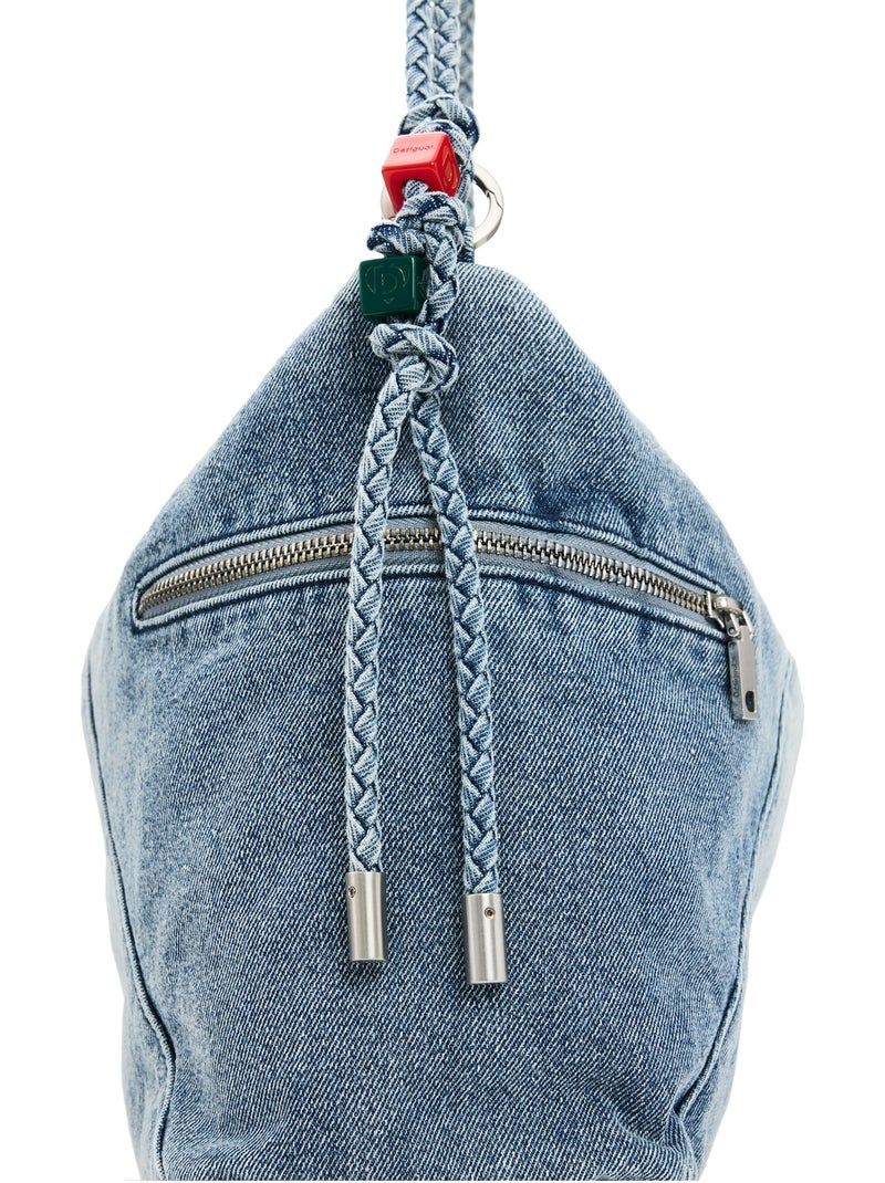 Sac à Main Desigual Half Logo Leiria Bleu denim - Kiabi