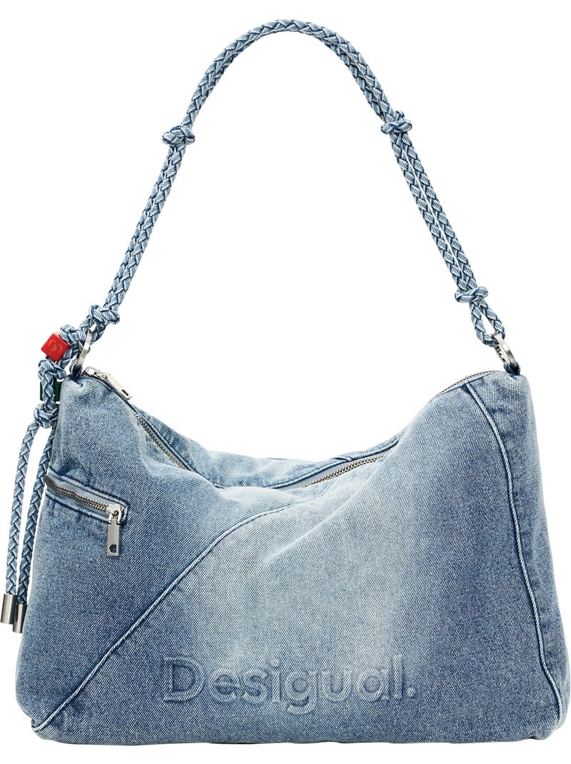 Sac à Main Desigual Half Logo Leiria Bleu denim - Kiabi