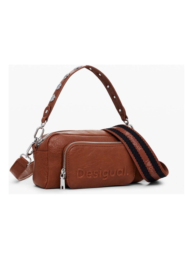 Sac à Main Desigual Half Logo Marron - Kiabi