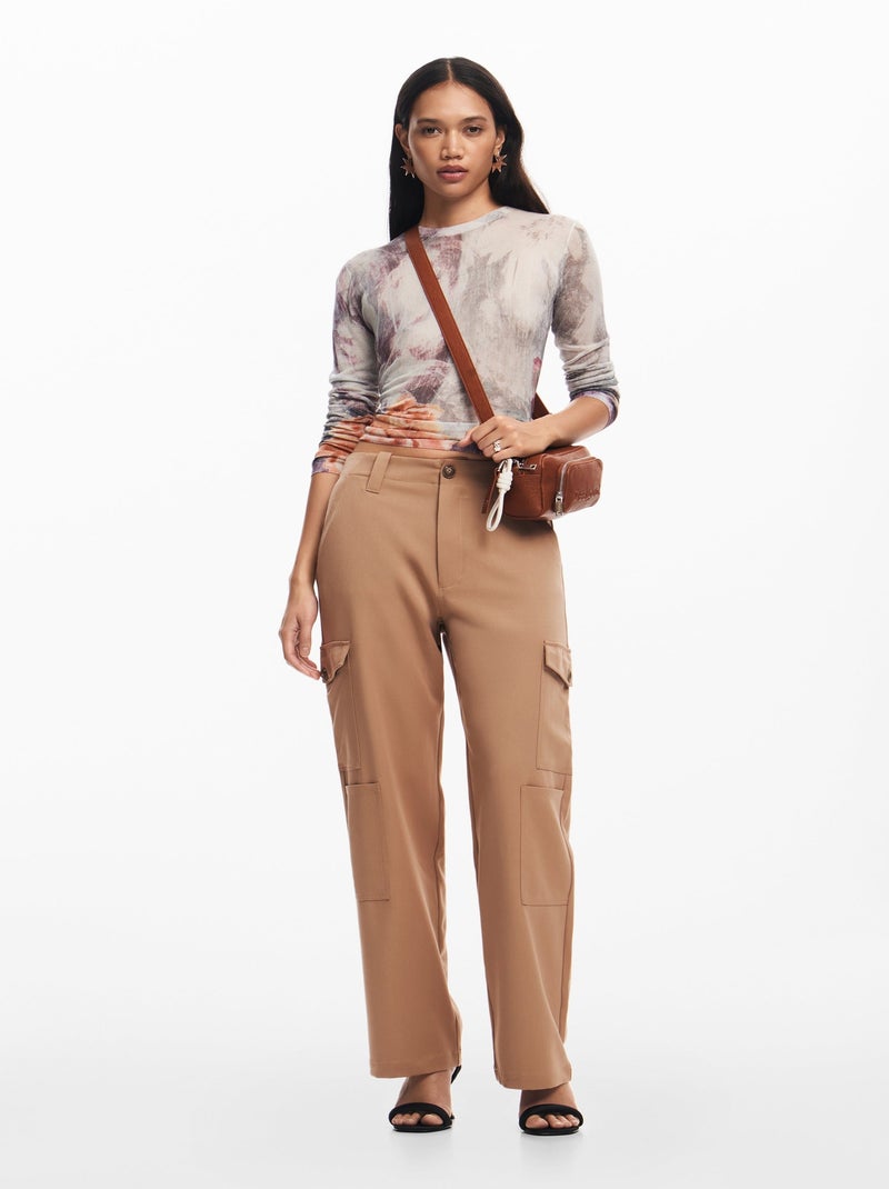 Sac à Main Desigual Half Logo Marron - Kiabi