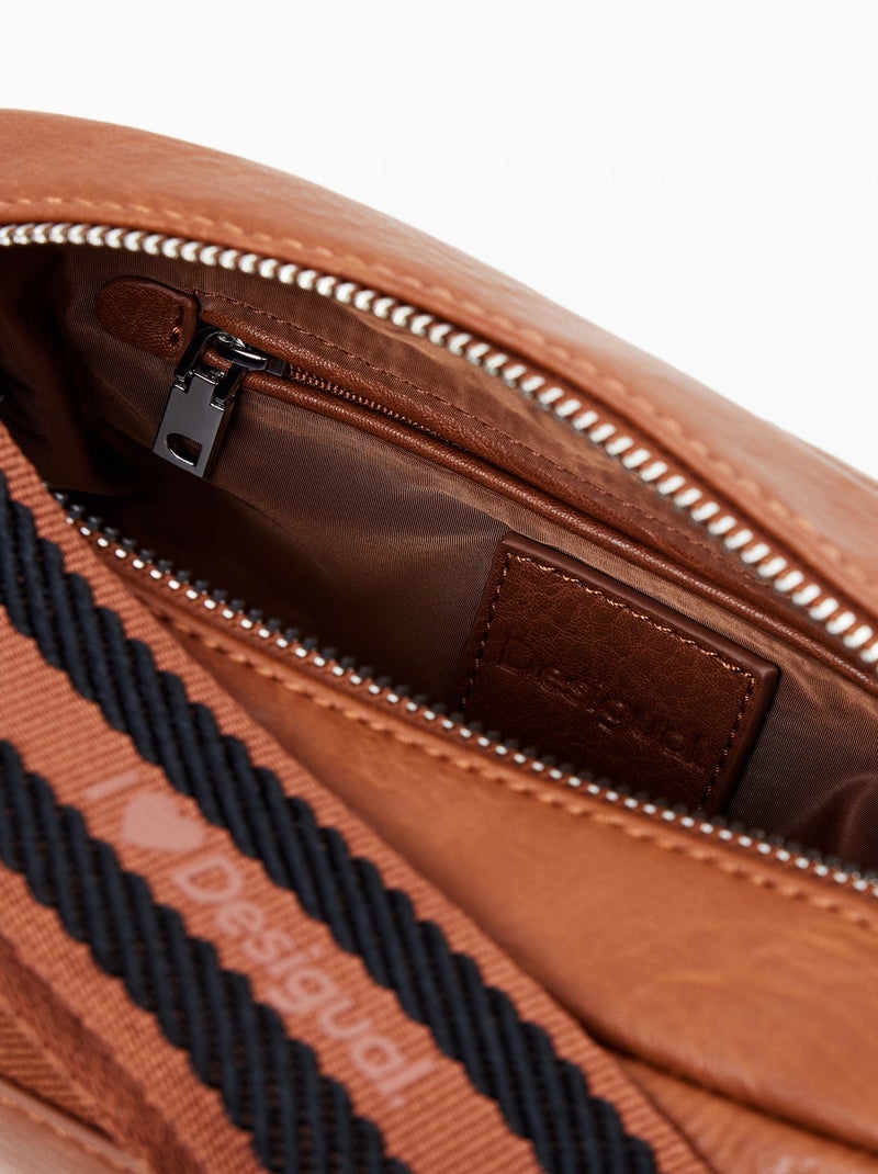 Sac à Main Desigual Half Logo Marron - Kiabi