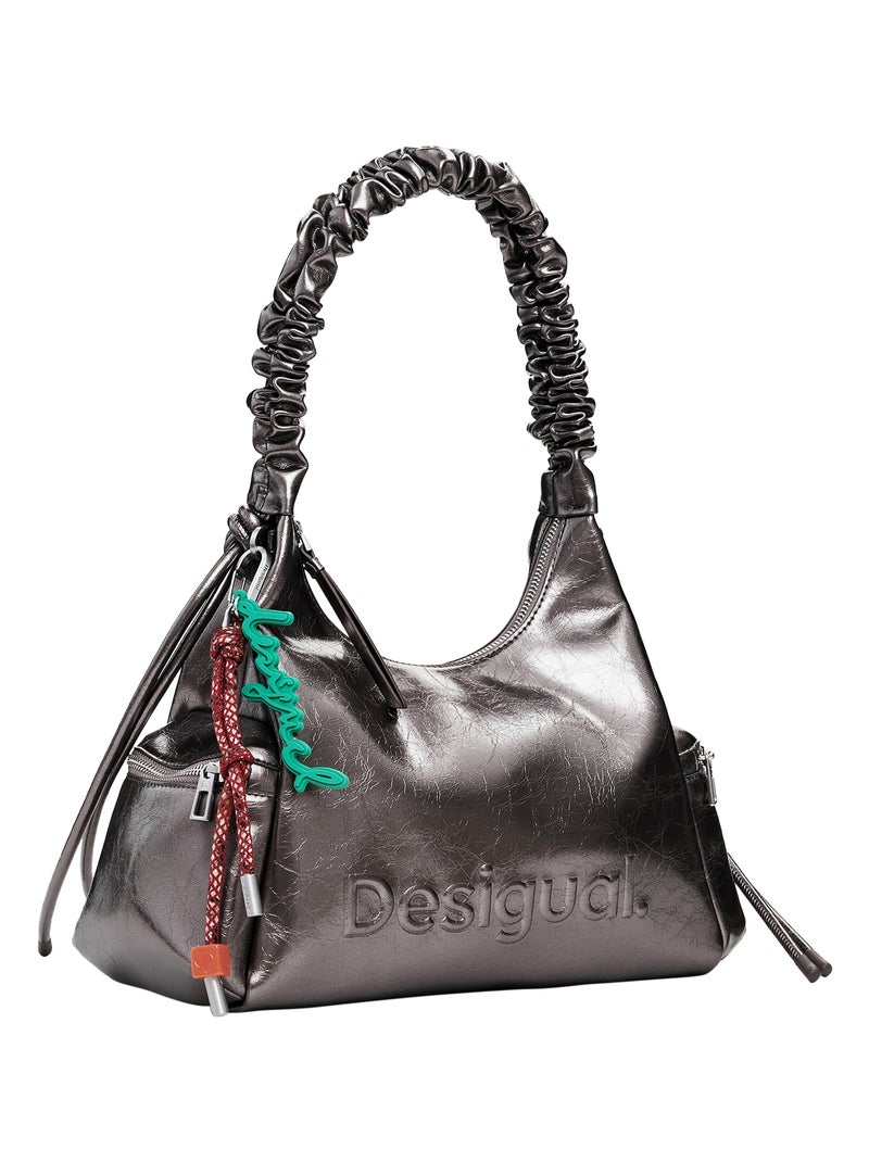 Sac à Main Desigual Half Logo Montville Argent - Kiabi