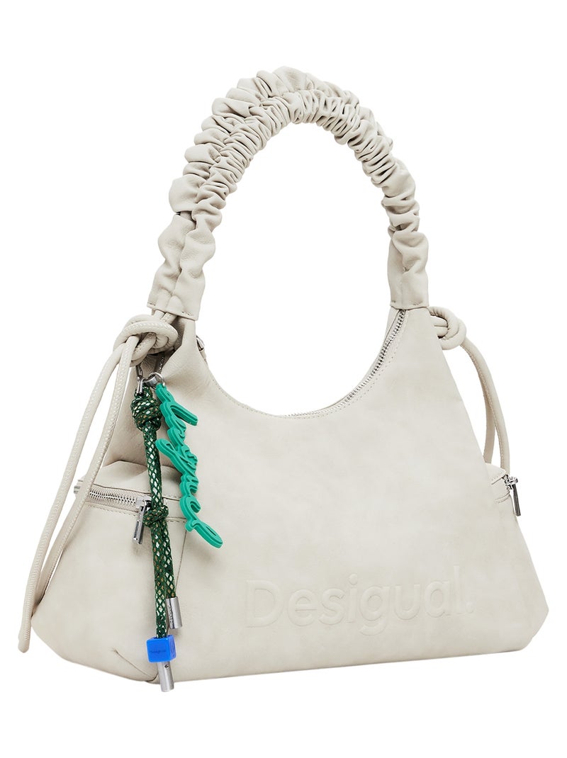 Sac à Main Desigual Half Logo Montville Beige - Kiabi
