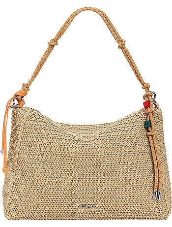 Sac à Main Desigual Half Logo Raffia Leiria