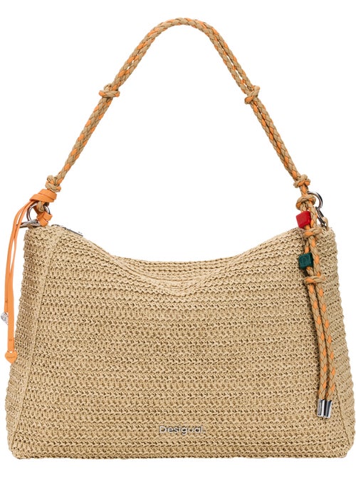 Sac à Main Desigual Half Logo Raffia Leiria - Kiabi Sac à Main Desigual Half Logo Raffia Leiria - Kiabi
