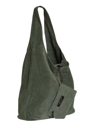 Sac à main en cuir nubuck daim SAM