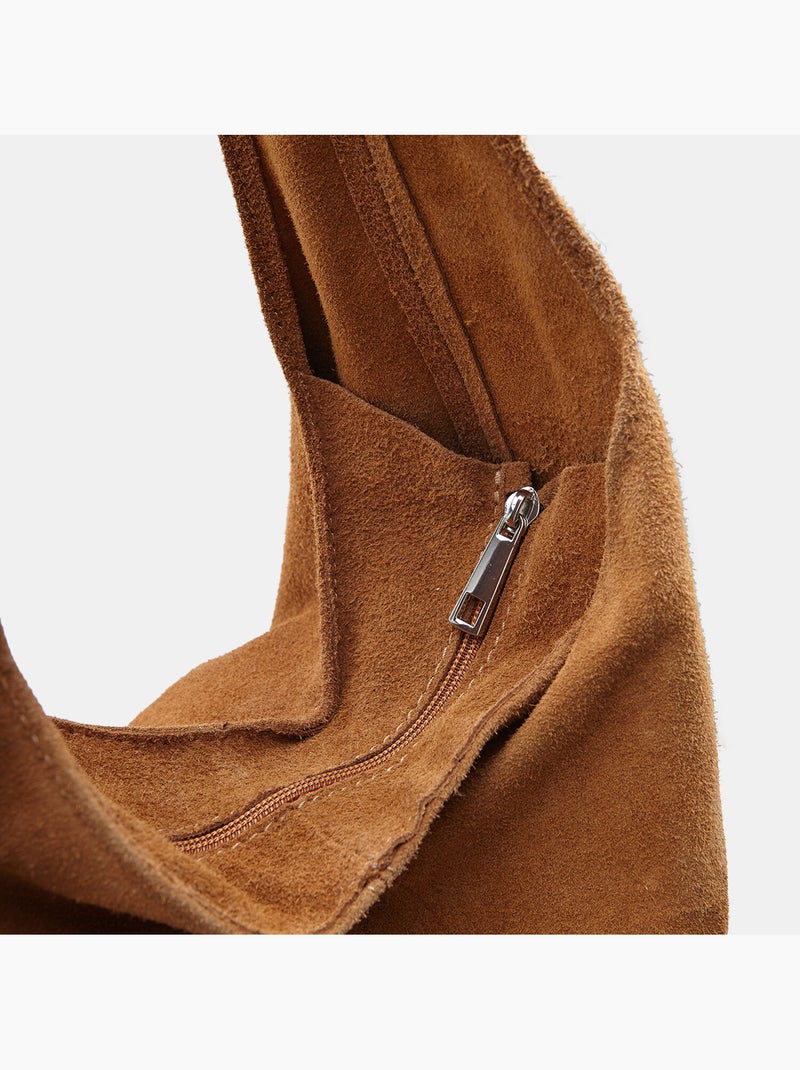 Sac à main en daim Bata Bronze - Kiabi