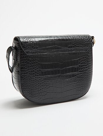 Sac à main en simili effet croco