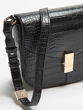 Sac à main en simili effet croco
