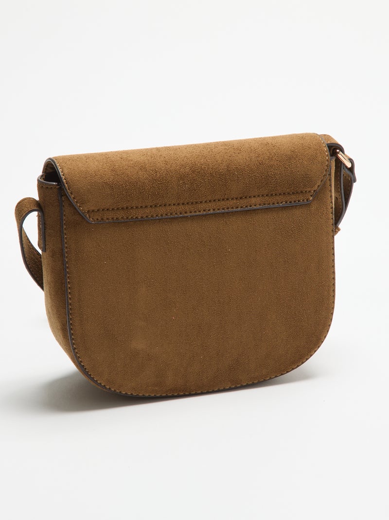 Sac à main en suédine Kaki - Kiabi