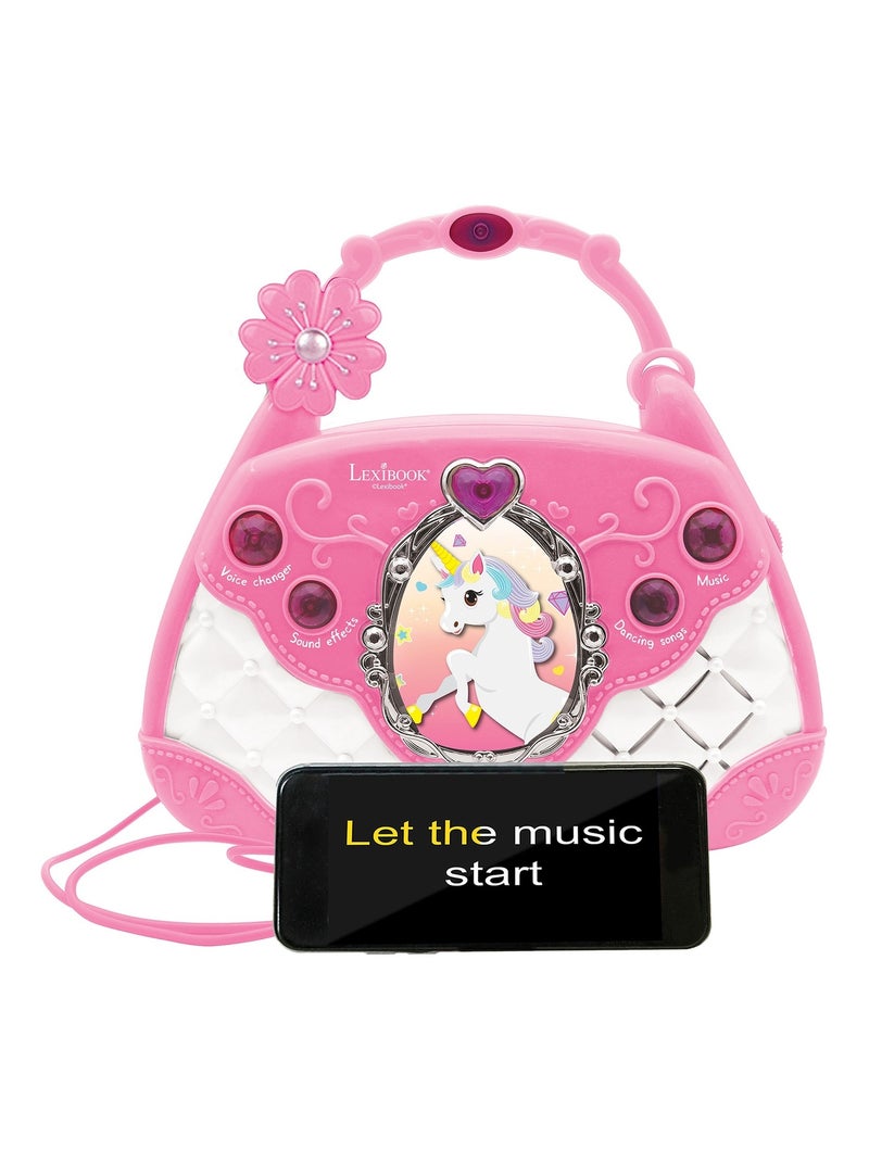 Sac à Main Enceinte Musicale avec Micro Licorne Rose - Kiabi