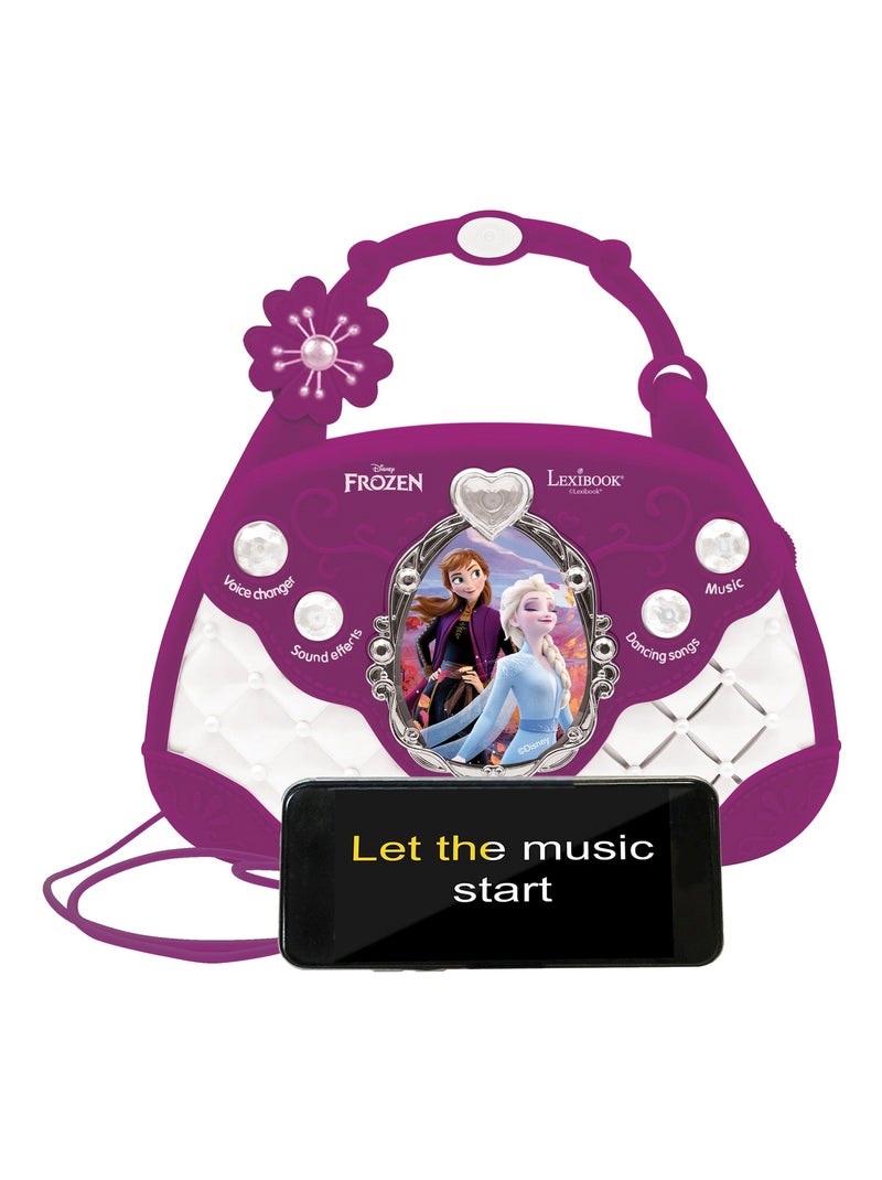 Sac à Main Enceinte Musicale avec Micro Reine des Neiges Violet - Kiabi