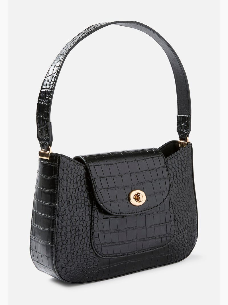 Sac à main esprit animalier - Damart Noir - Kiabi