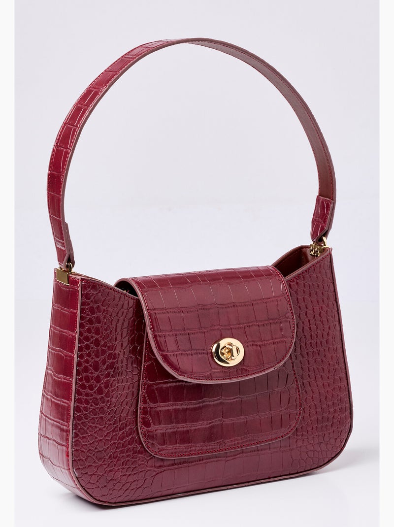 Sac à main esprit animalier - damart Rouge - Kiabi