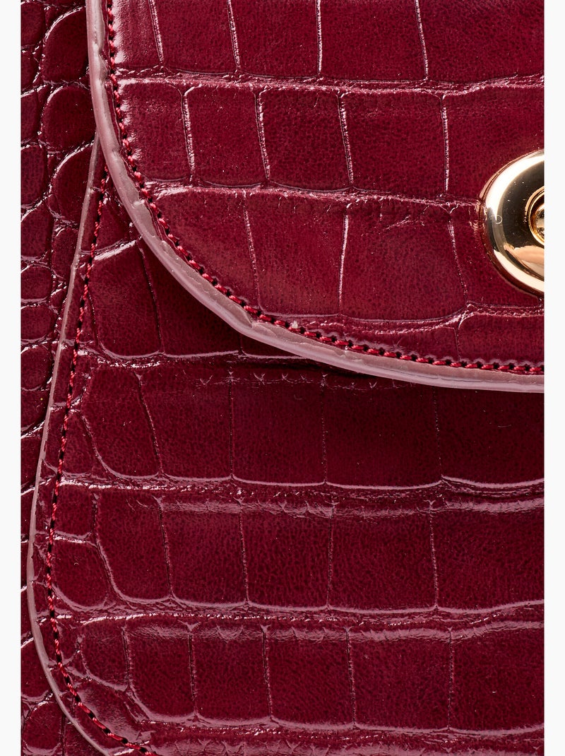Sac à main esprit animalier - damart Rouge - Kiabi
