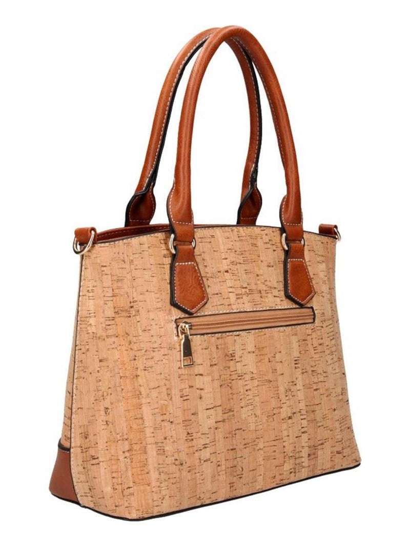 Sac à main facon liège HORSENS Beige - Kiabi