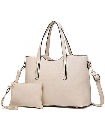 Sac à main femme lot de 2 avec pochette souple - miss lulu