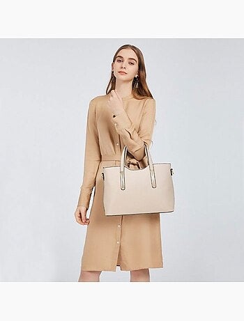 Sac à main femme lot de 2 avec pochette souple - miss lulu