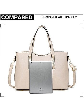 Sac à main femme lot de 2 avec pochette souple - miss lulu