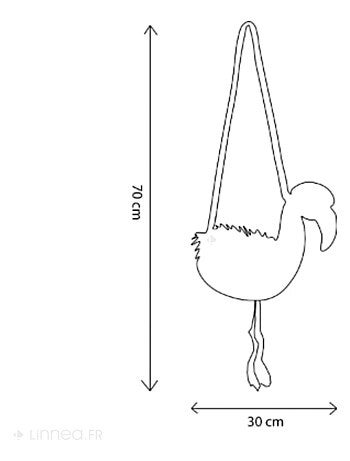 SAC À MAIN FLAMANT ROSE Flamant rose