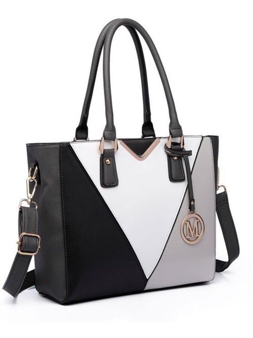 Sac à main forme v cuir pu semi-rigide 30x10x26 cm - miss lulu - Kiabi Sac à main forme v cuir pu semi-rigide 30x10x26 cm - miss lulu - Kiabi