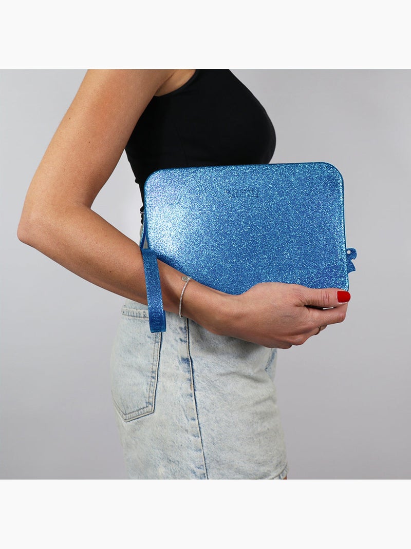 Sac à main GISELA GLITTER Bleu roi - Kiabi
