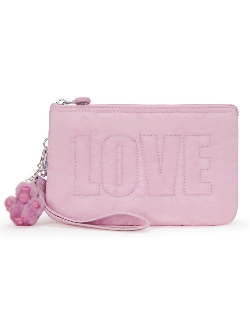 Sac à main – Grande Pochette Creativity XL avec dragonne – Kipling Rose clair - Kiabi